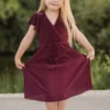 BB Custom Toddler Athena Pleated Midi Dress | Mulberry Dresses