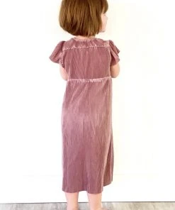 BB Custom Dresses Toddler Athena Pleated Midi Dress | Rose