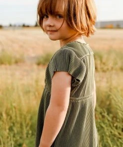 BB Custom Toddler Athena Pleated Midi Dress | Sage