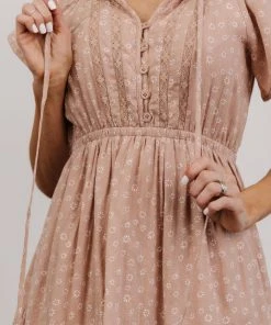 IL Trixie Tie Neck Mini Dress | Dusty Rose Dresses 11 IL Trixie Tie Neck Mini Dress | Dusty Rose Dresses