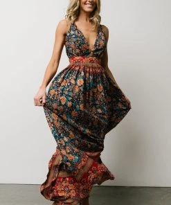 DD Udora Maxi Dress | Navy Multi Floral Dresses