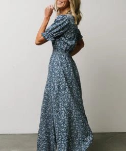 HAY Robyn Maxi Dress | French Blue Floral Dresses