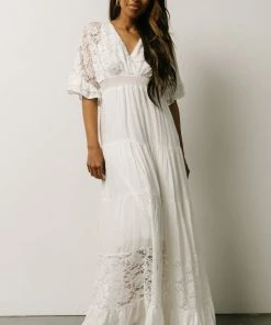 DD Ulla Tiered Maxi Dress | Off White