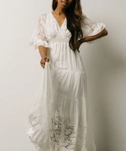 DD Ulla Tiered Maxi Dress | Off White