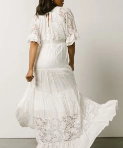 DD Ulla Tiered Maxi Dress | Off White