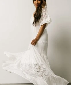 DD Ulla Tiered Maxi Dress | Off White