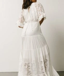DD Ulla Tiered Maxi Dress | Off White