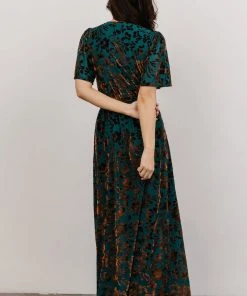 BB Custom Uma Velvet Maxi Dress | Bronze + Jade Dresses