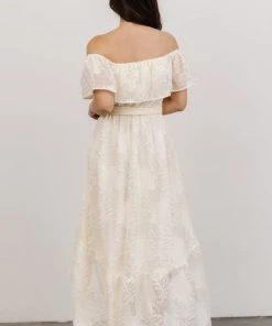 FT Uzair High Low Midi Dress | Ivory Shop All