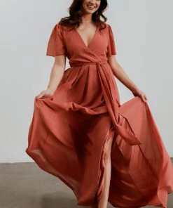 RR Vaughnie Maxi Dress | Dusty Clay 15 RR Vaughnie Maxi Dress | Dusty Clay