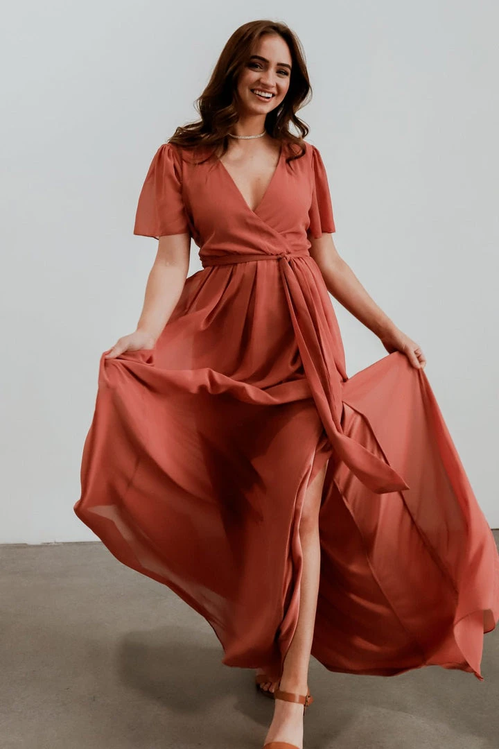 RR Vaughnie Maxi Dress | Dusty Clay 8 RR Vaughnie Maxi Dress | Dusty Clay