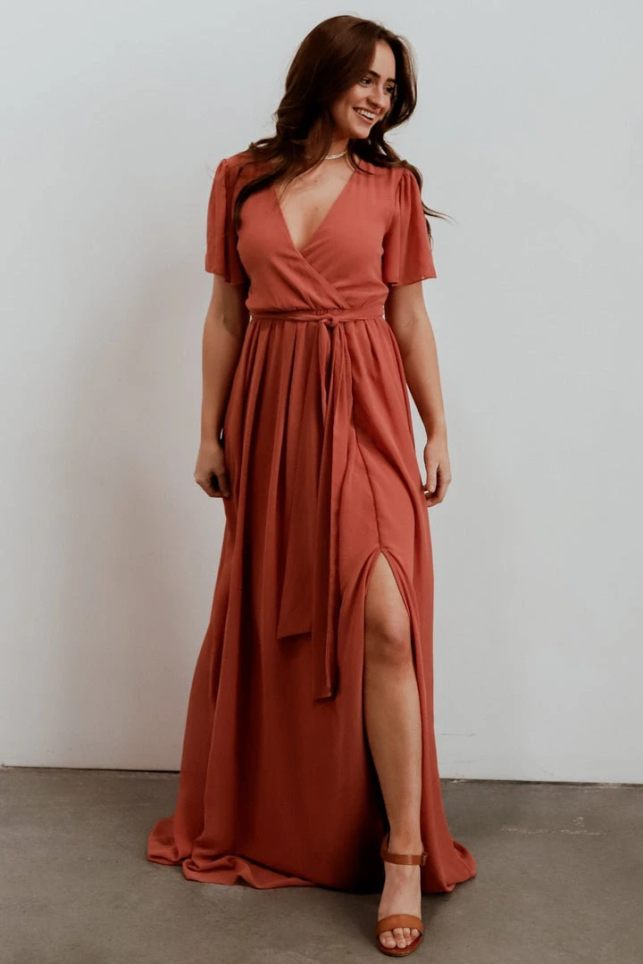 RR Vaughnie Maxi Dress | Dusty Clay 3 RR Vaughnie Maxi Dress | Dusty Clay