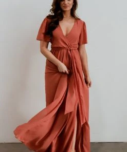 RR Vaughnie Maxi Dress | Dusty Clay