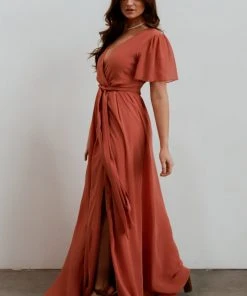 RR Vaughnie Maxi Dress | Dusty Clay 11 RR Vaughnie Maxi Dress | Dusty Clay