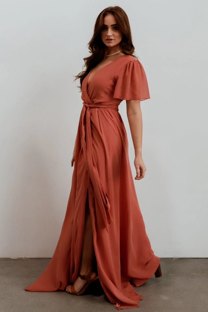 RR Vaughnie Maxi Dress | Dusty Clay 4 RR Vaughnie Maxi Dress | Dusty Clay
