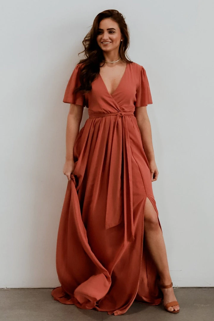 RR Vaughnie Maxi Dress | Dusty Clay 6 RR Vaughnie Maxi Dress | Dusty Clay