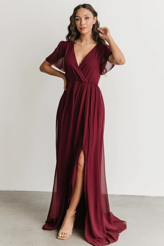 RR Vaughnie Maxi Dress | Merlot 5 RR Vaughnie Maxi Dress | Merlot