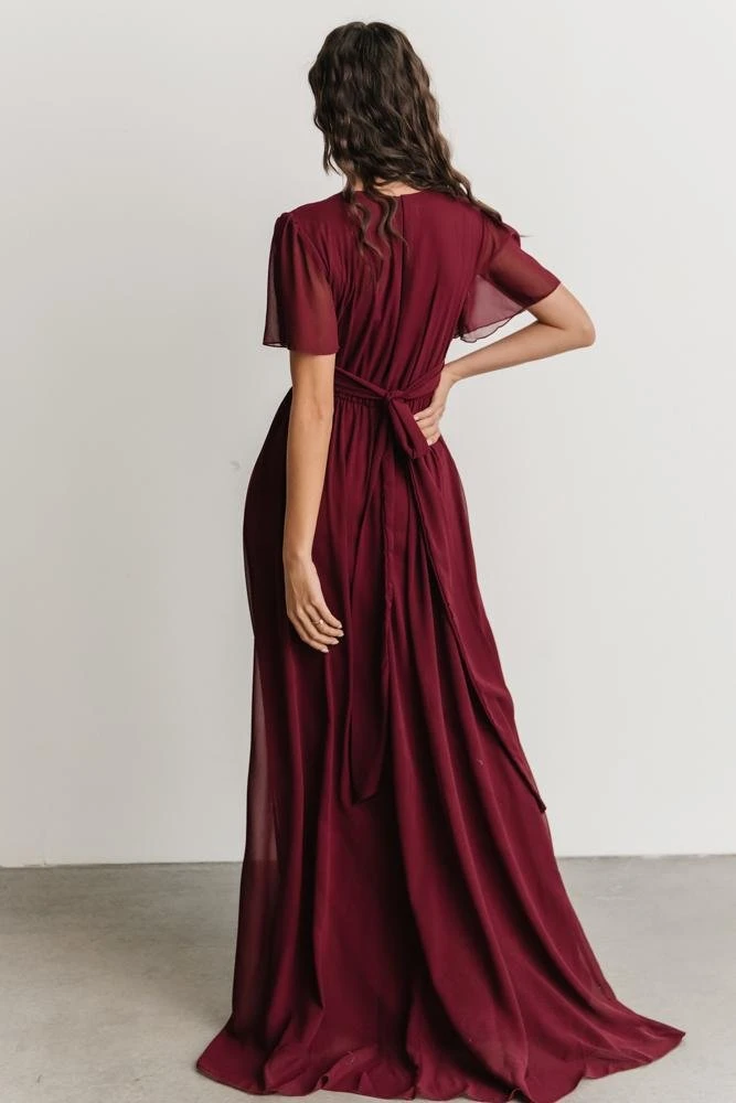 RR Vaughnie Maxi Dress | Merlot 4 RR Vaughnie Maxi Dress | Merlot