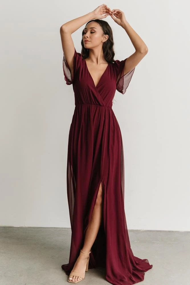 RR Vaughnie Maxi Dress | Merlot 2 RR Vaughnie Maxi Dress | Merlot