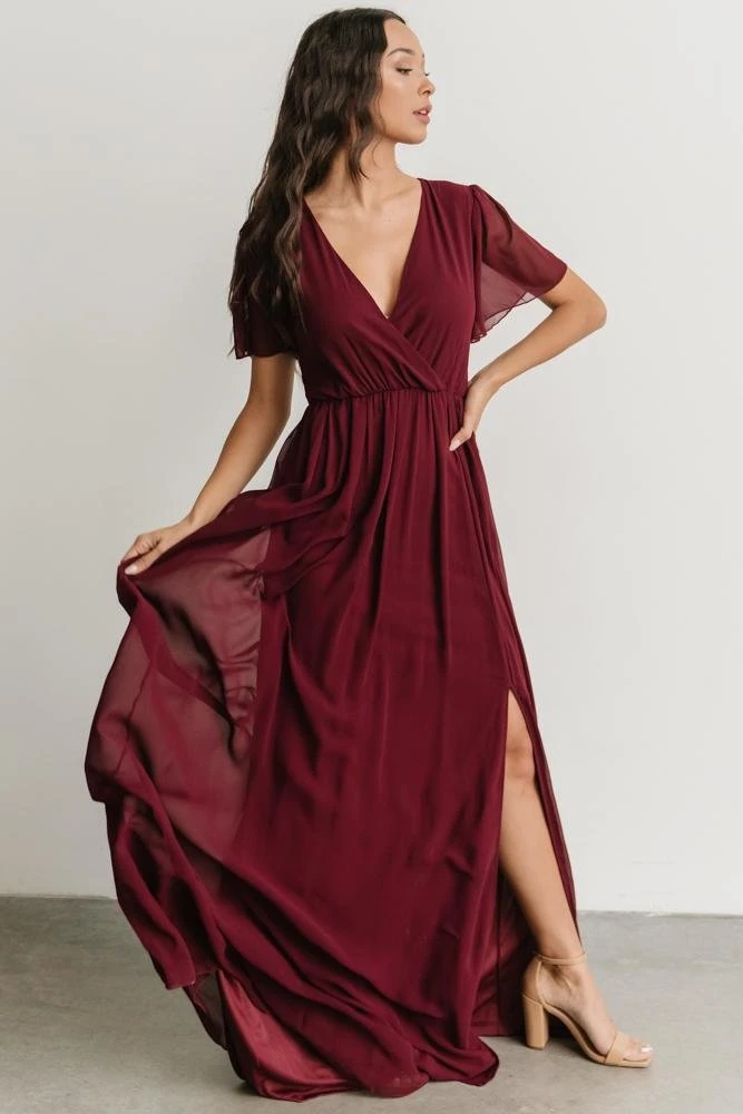 RR Vaughnie Maxi Dress | Merlot 1 RR Vaughnie Maxi Dress | Merlot