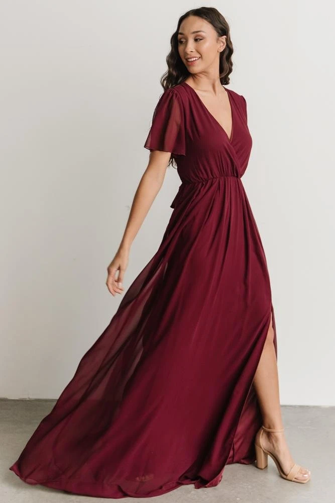 RR Vaughnie Maxi Dress | Merlot 3 RR Vaughnie Maxi Dress | Merlot