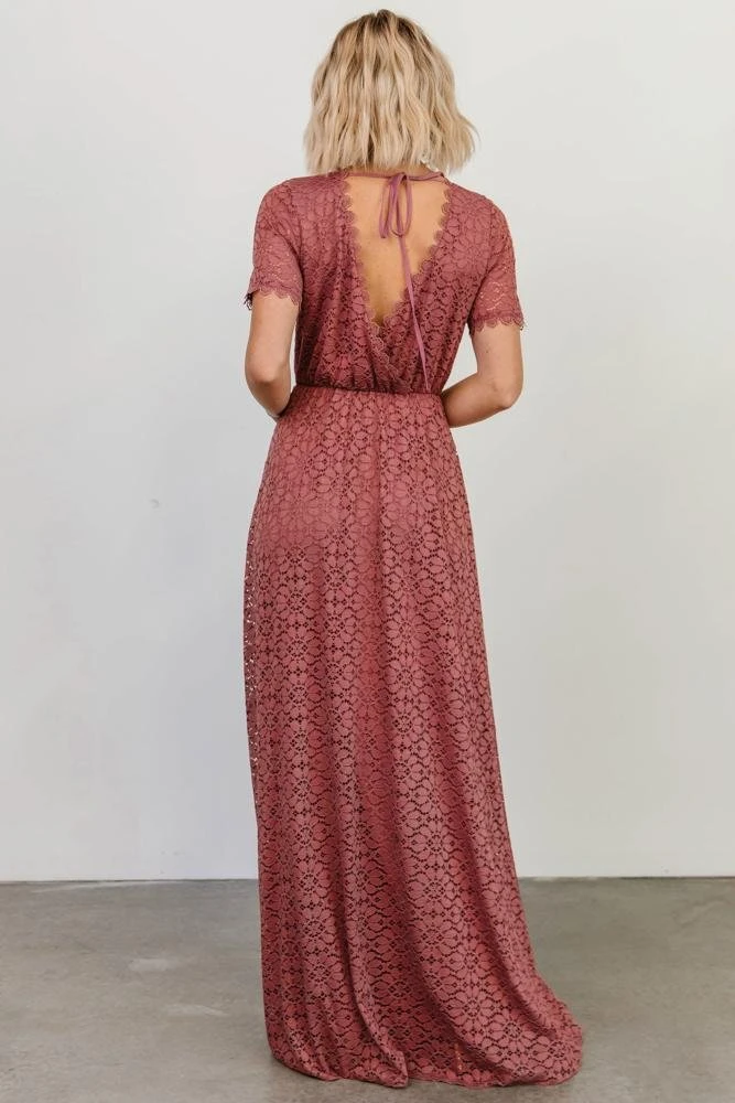 Venice Lace Maxi Dress | Berry 6 Venice Lace Maxi Dress | Berry