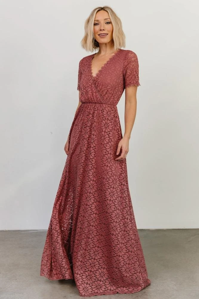 Venice Lace Maxi Dress | Berry 1 Venice Lace Maxi Dress | Berry