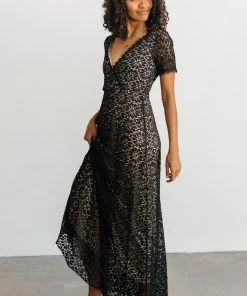 RR Venice Lace Maxi Dress | Black