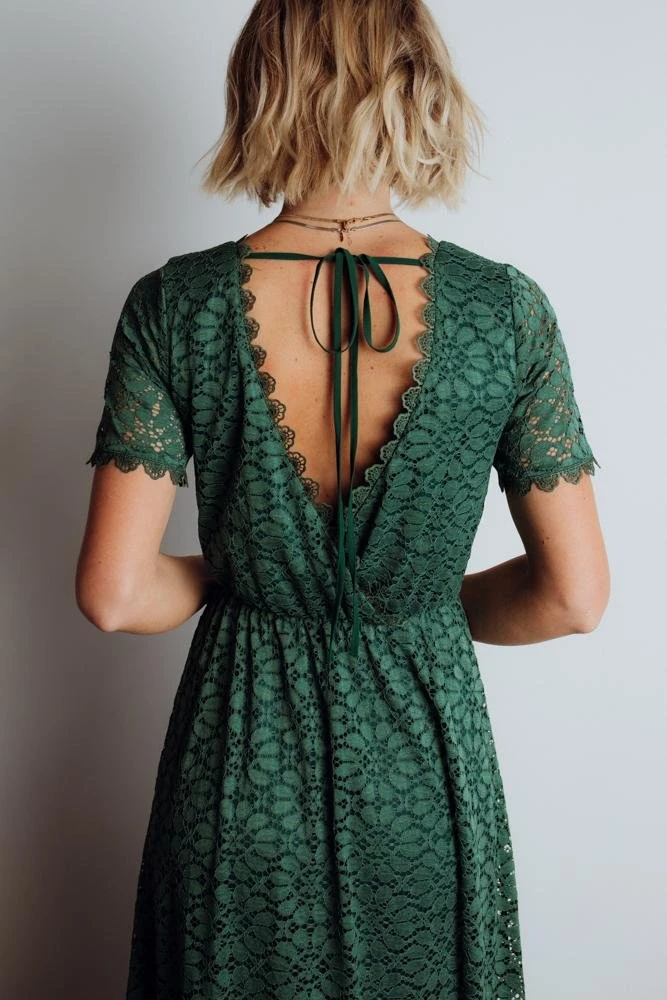 RR Venice Lace Maxi Dress | Green 7 RR Venice Lace Maxi Dress | Green
