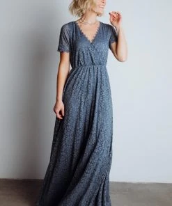RR Dresses Venice Lace Maxi Dress | Slate Blue 16 RR Dresses Venice Lace Maxi Dress | Slate Blue