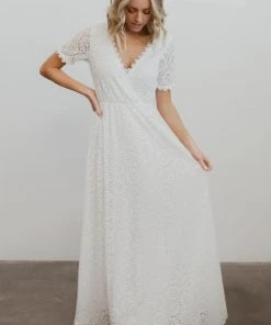 RR Dresses Venice Lace Maxi Dress | White