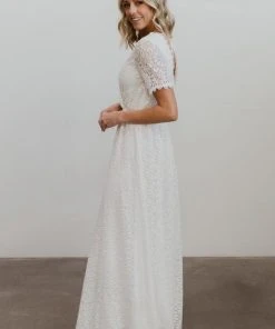 RR Dresses Venice Lace Maxi Dress | White