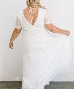 RR Dresses Venice Lace Maxi Dress | White