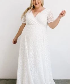 RR Dresses Venice Lace Maxi Dress | White