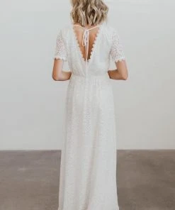 RR Dresses Venice Lace Maxi Dress | White