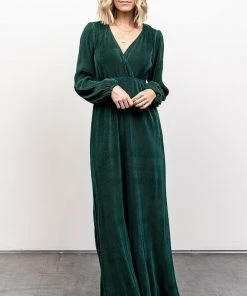 BB Custom Venus Pleated Maxi Dress | Forest Dresses