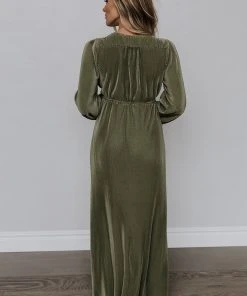 BB Custom Dresses Venus Pleated Maxi Dress | Sage 14 BB Custom Dresses Venus Pleated Maxi Dress | Sage