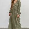 BB Custom Dresses Venus Pleated Maxi Dress | Sage