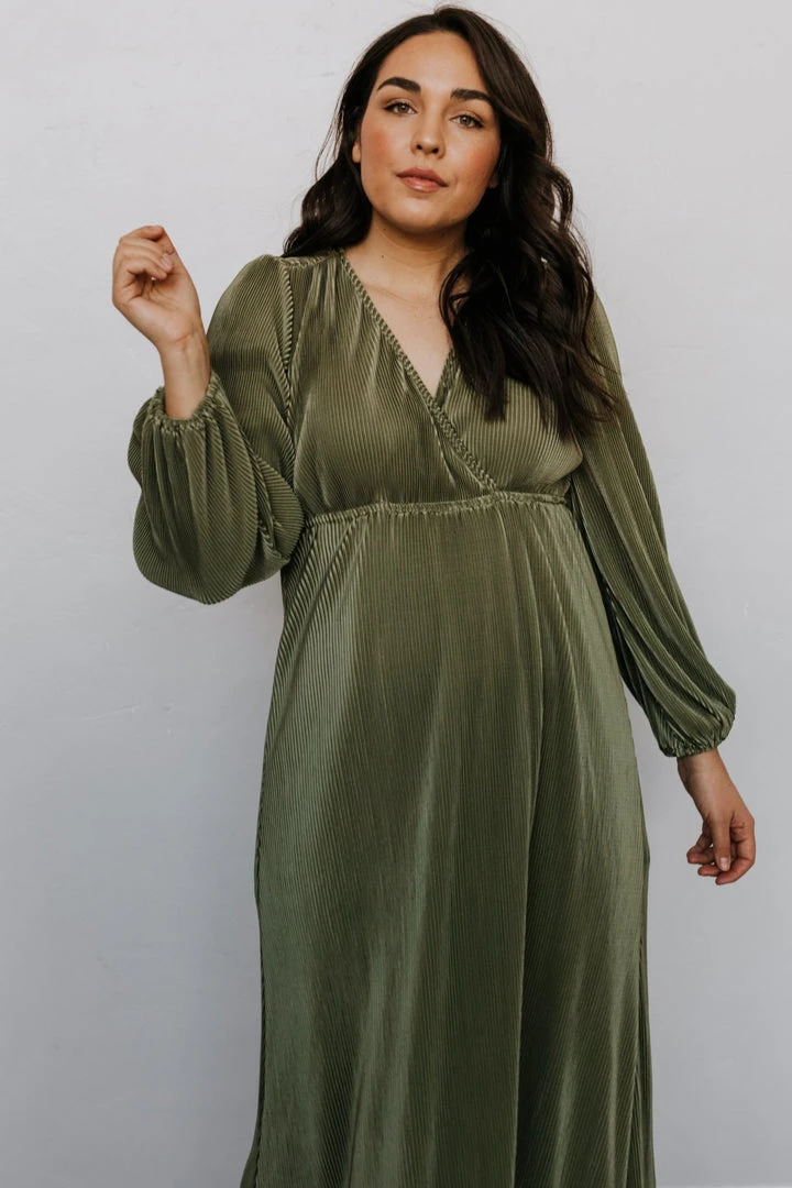 BB Custom Dresses Venus Pleated Maxi Dress | Sage 3 BB Custom Dresses Venus Pleated Maxi Dress | Sage