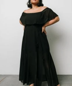 BB Custom Victoria Off Shoulder Maxi Dress | Black Dresses 25 BB Custom Victoria Off Shoulder Maxi Dress | Black Dresses