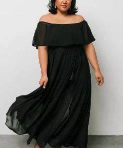 BB Custom Victoria Off Shoulder Maxi Dress | Black Dresses 15 BB Custom Victoria Off Shoulder Maxi Dress | Black Dresses