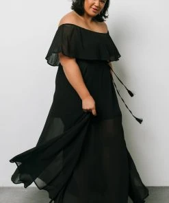 BB Custom Victoria Off Shoulder Maxi Dress | Black Dresses 21 BB Custom Victoria Off Shoulder Maxi Dress | Black Dresses