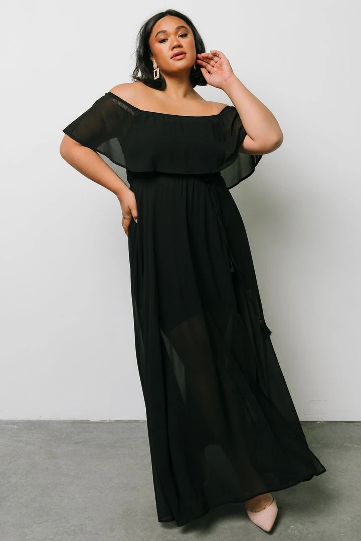 BB Custom Victoria Off Shoulder Maxi Dress | Black Dresses 11 BB Custom Victoria Off Shoulder Maxi Dress | Black Dresses