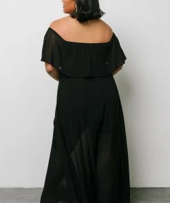 BB Custom Victoria Off Shoulder Maxi Dress | Black Dresses 19 BB Custom Victoria Off Shoulder Maxi Dress | Black Dresses