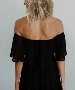 BB Custom Victoria Off Shoulder Maxi Dress | Black Dresses 20 BB Custom Victoria Off Shoulder Maxi Dress | Black Dresses