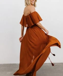 BB Custom Victoria Off Shoulder Maxi Dress | Spice Dresses