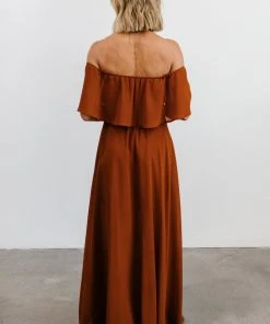 BB Custom Victoria Off Shoulder Maxi Dress | Spice Dresses