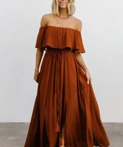 BB Custom Victoria Off Shoulder Maxi Dress | Spice Dresses