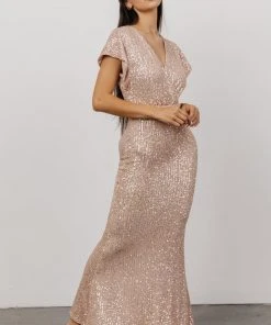 RR Vienna Sequin Maxi Dress | Champagne