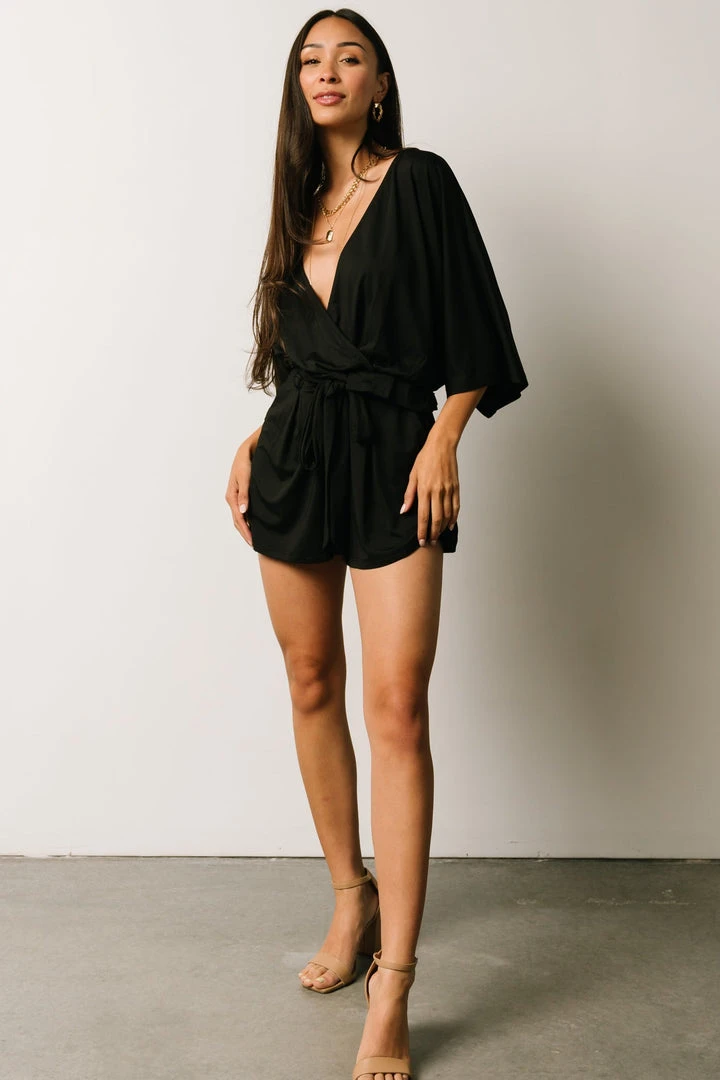 DD Vince Romper | Black DD Vince Romper | Black
